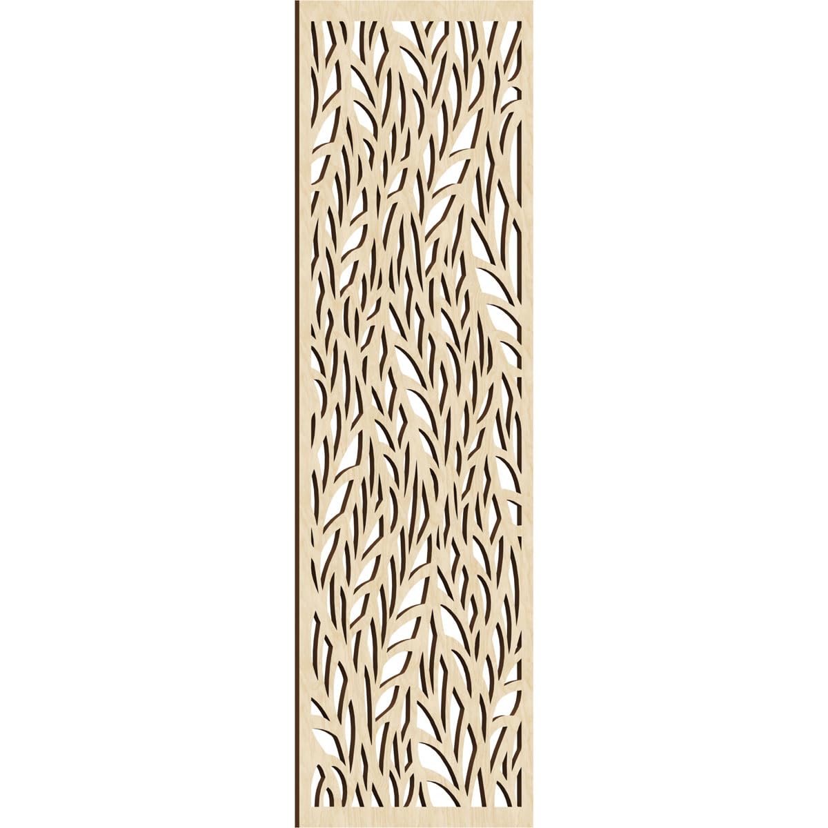 Ortonville Decorative Pierced Fretwork Wood Wall Panels, 25 3/8"W x 64 3/8"H x 3/8"T, Birch