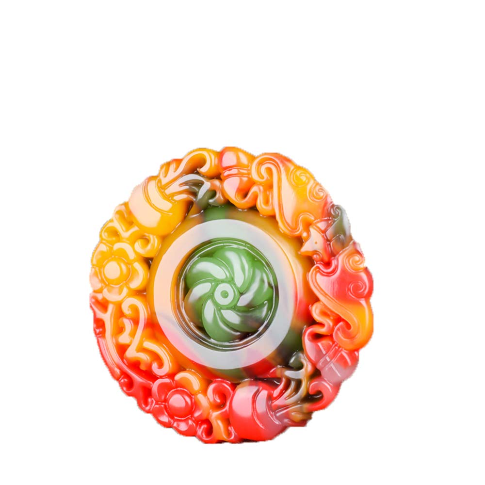 Pendentif en jade Hetian de haute joaillerie et son collier élégant - 5