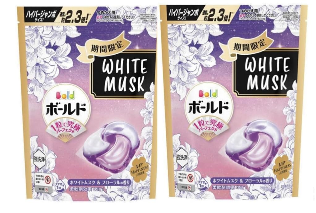 ボールドジェルボール　ホワイトムスク＆フローラル、アロマジュエル　ホワイトムスク Amazon | 【セット販売】ボールド 洗濯洗剤 ジェルボール 4in1