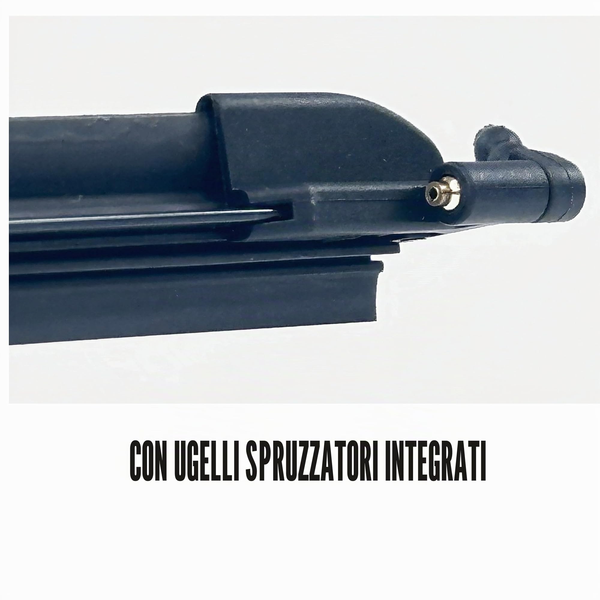 Lame tergicristallo SHS anteriori compatibili con Citroen C4 Cactus dal 2010 in poi, con ugelli lavavetro HY-098..