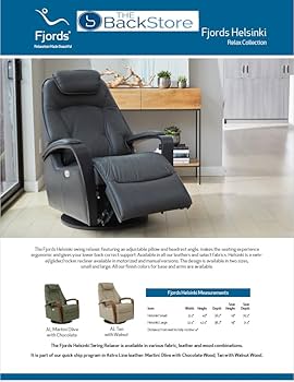 Amazon.com: Fjords Helsinki Power Swing Relaxer Recliner