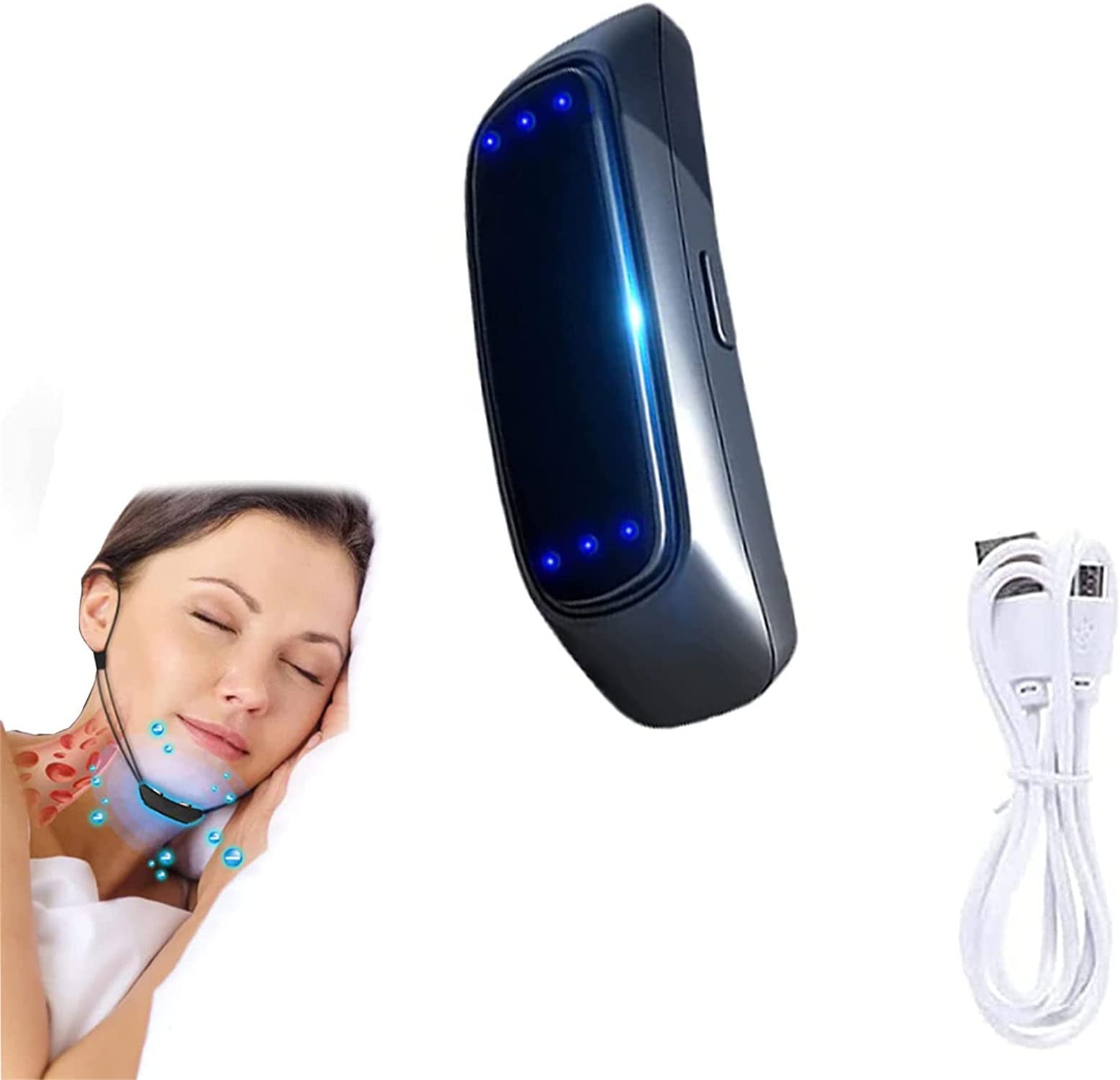 Deepnite Snoreless Microdevice-Nap2slim Natural-Impulse Device,Electric Anti-snoring Device,EMS Smart Anti Snoring Device,Improve Sleep Quality and Relieve Fatigue (1 Pcs)