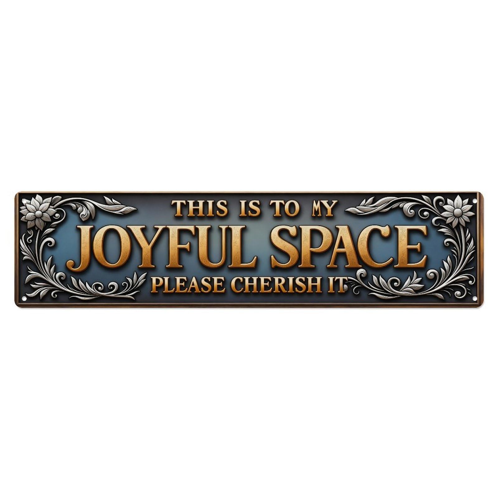 Welcome To My Happy Place Don't Ruin It Tin Sign Vintage Metal Sign Home Bar Garden Indoor & Outdoor Wall Decor Retro Metal Poster 4x16 Inch