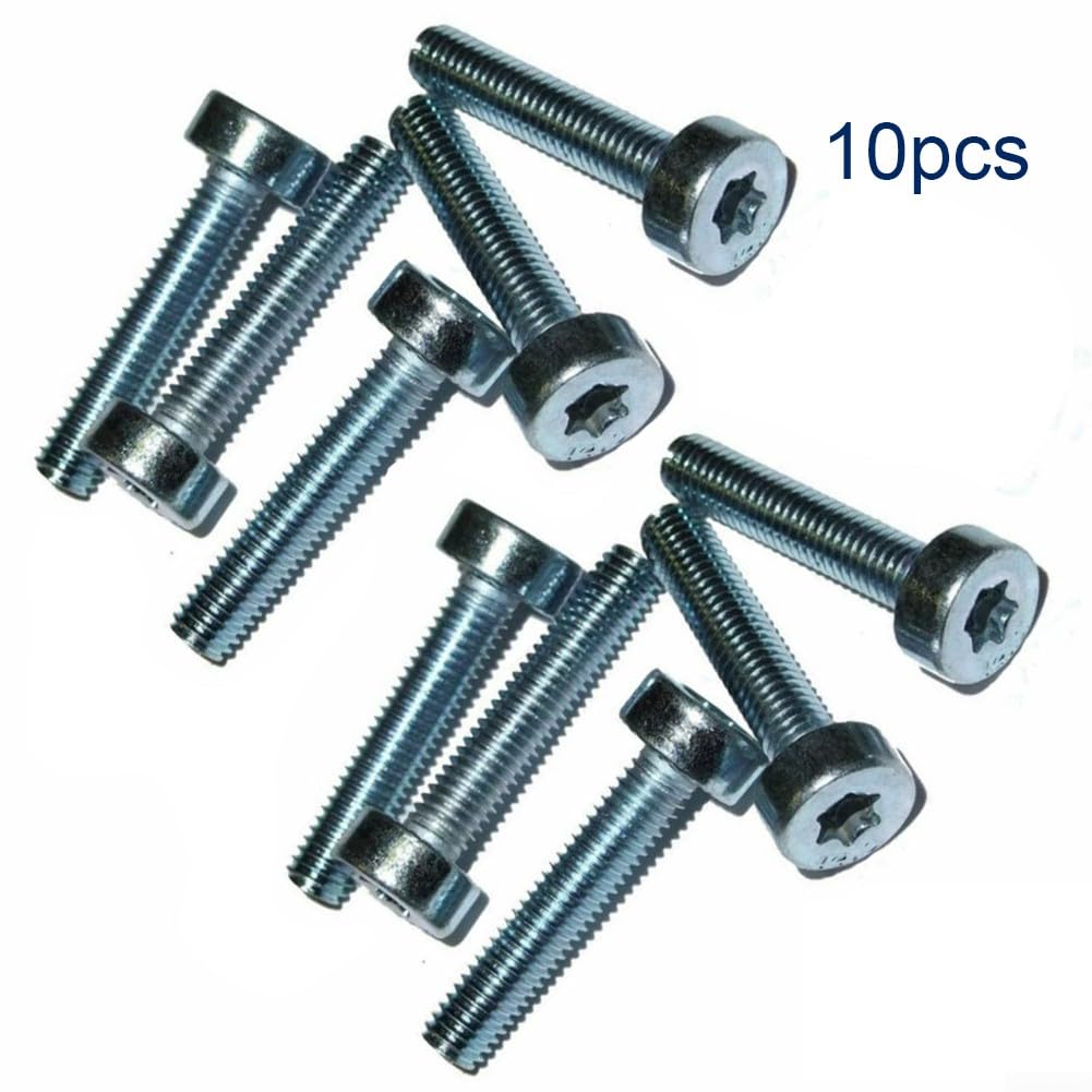 20 Stück T27 Torx 5 mm 25 mm Bolzenschrauben IS-M5 x 25 für 9022 341 1050, langlebige Ersatzschrauben