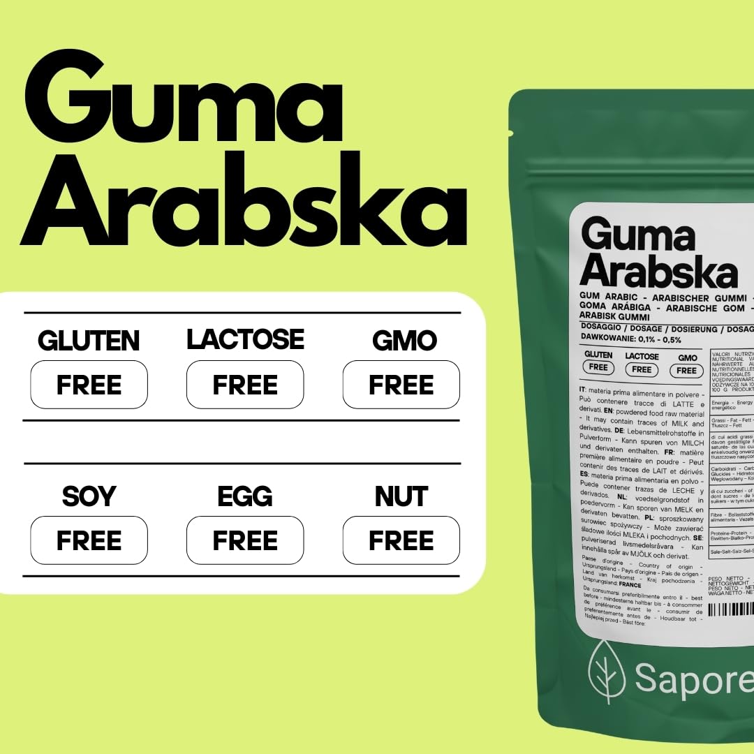 Saporepuro Guma arabska w proszku 250 gr - Arabic gum powder