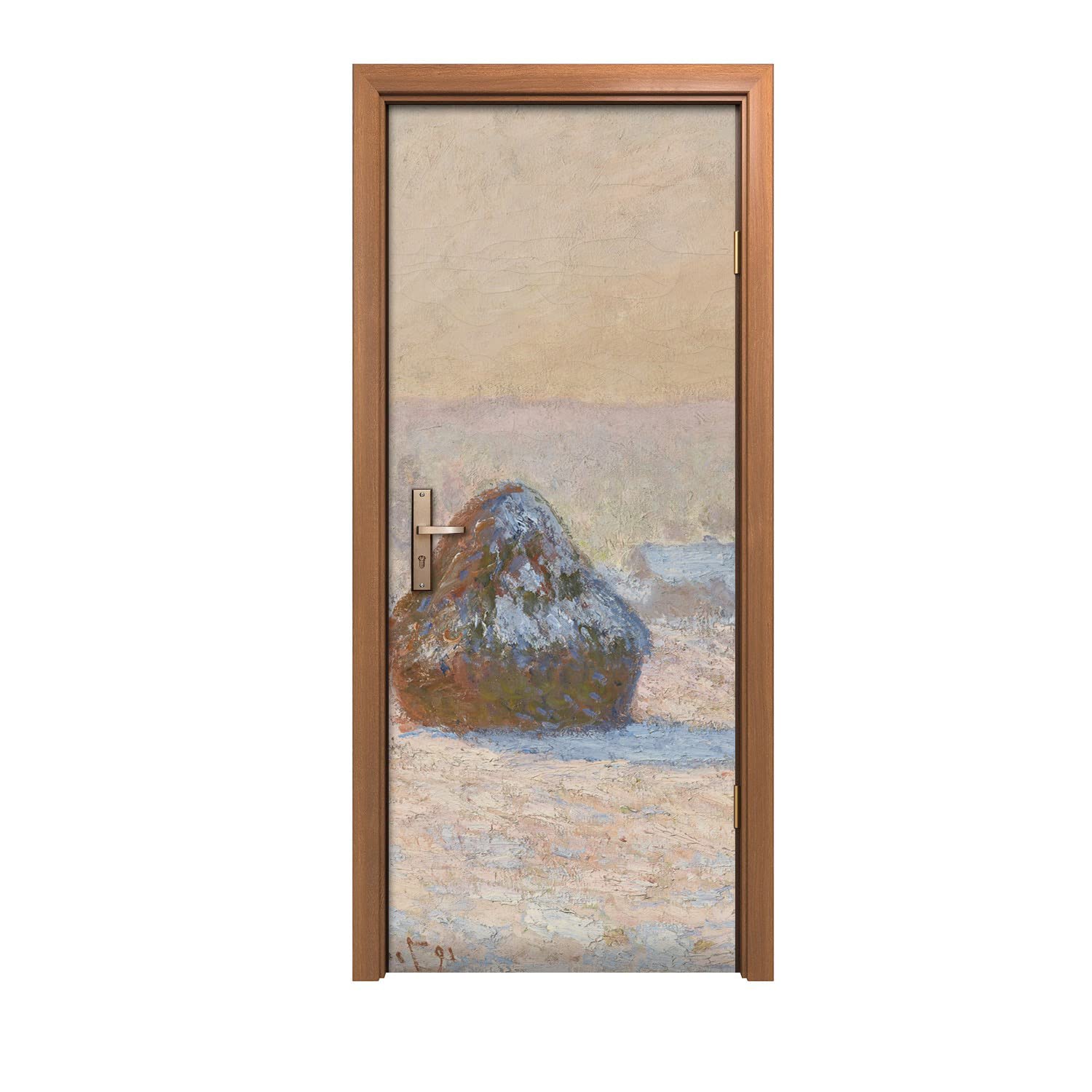 Autocollant de porte design d'intérieur Coloray pour créer une ambiance d'hiver moderne
