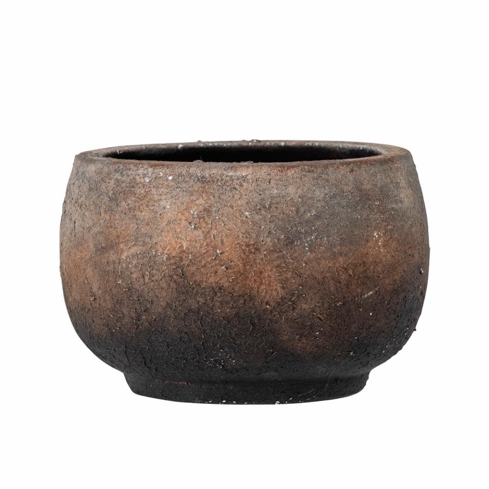 Thira Deko-Blumentopf, Braun, Terrakotta