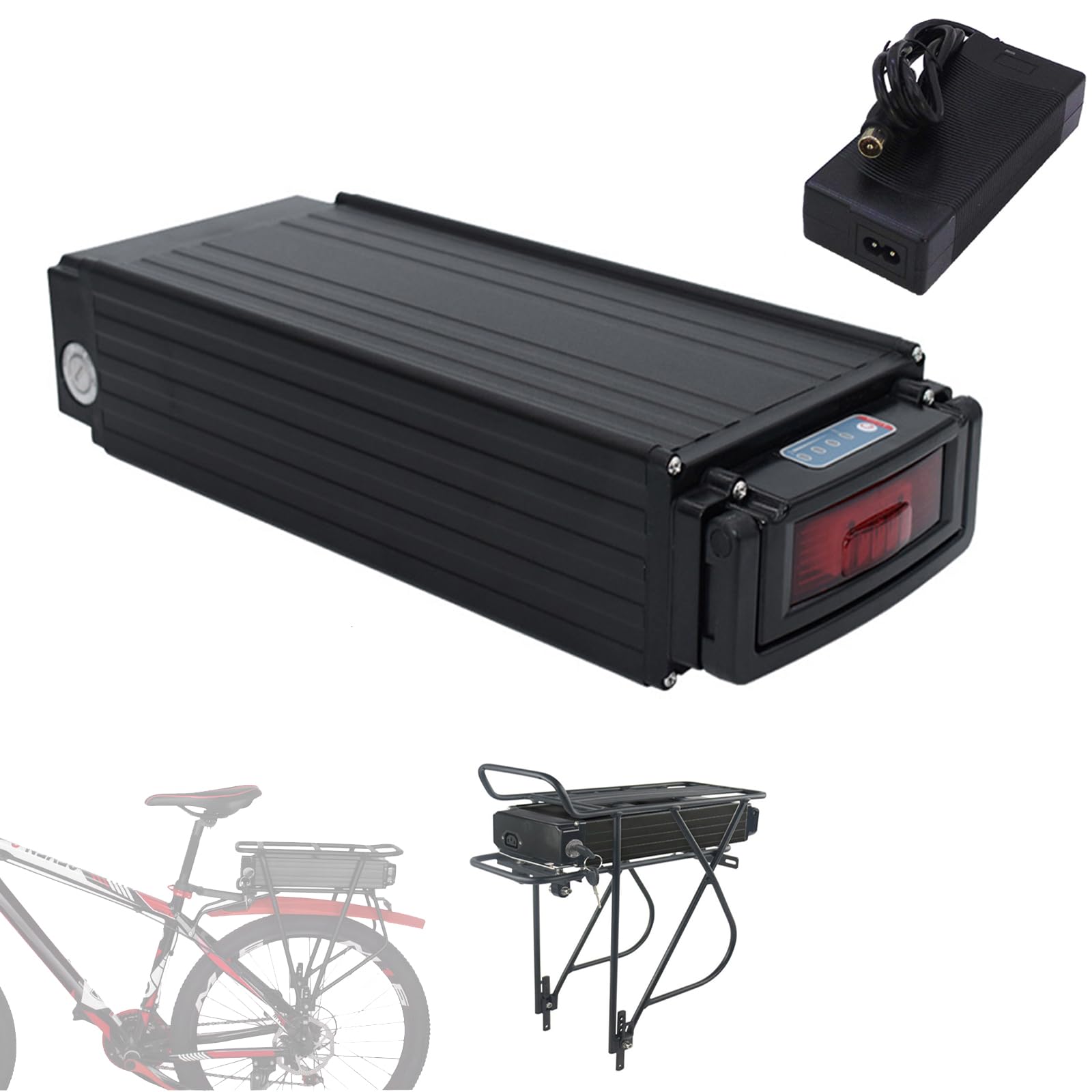 The Warehouse　電動自転車　48V/30ah 大容量バッテリー Amazon | WILLQ 48V 20Ah 25Ah 30Ah リアラック Ebike バッテリー 48V