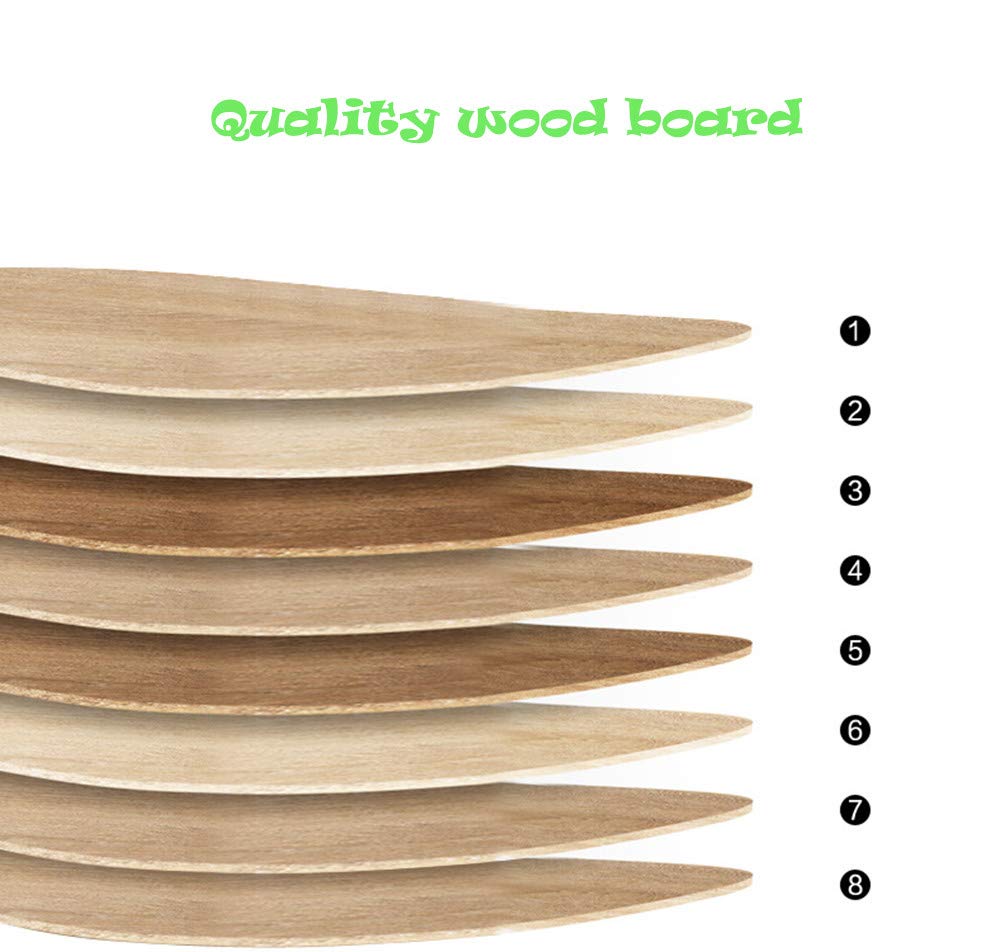 Monopatín 80 * 20CM Complete Pro Skateboard Deck, Double Kick 8 Layer Canadian Maple Wood Adult Tricks Tabla de Skate para Principiantes, Regalo de cumpleaños para niños Adultos
