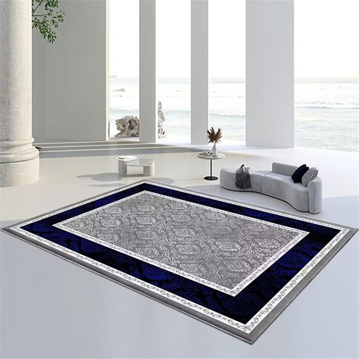 Insonorisation paillasson entree anti-bruit et tapis de salon lavable rectangulaire