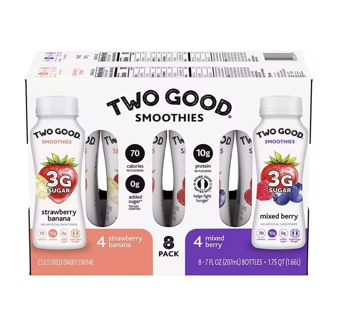 Two Good Yogurt Smoothies Variety Pack, 8 ct./7 oz