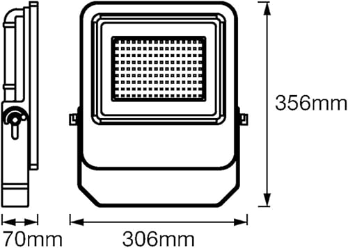 Miniatura 5 de Foco LED para pared, Endura Flood Cool White  100 W, 220240 V, ángulo de haz 120, blanco frío, 4000 K, material del cuerpo aluminio, IP65, paquete