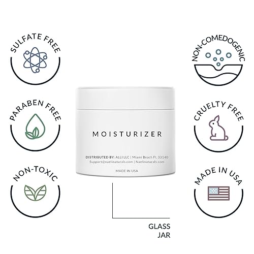 Miniatura 3 de NAELI Hidratante facial con SPF 30, crema antienvejecimiento de colágeno y péptidos, reduce las arrugas, hidratación ligera de la piel con ácido