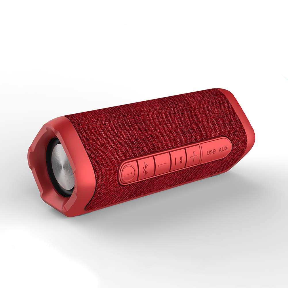 Mini haut-parleur portable rouge pour vos sorties et activités outdoor