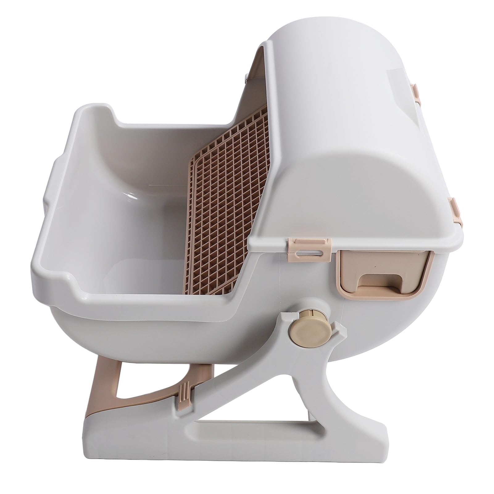 Hztyyier Lettiera per Gatti Semiautomatica Autopulente Vassoio per Lettiera per Gatti Grande - Pulizia Comoda, Controllo degli Odori per da Interni - 20,47 X 16,93 Pollici