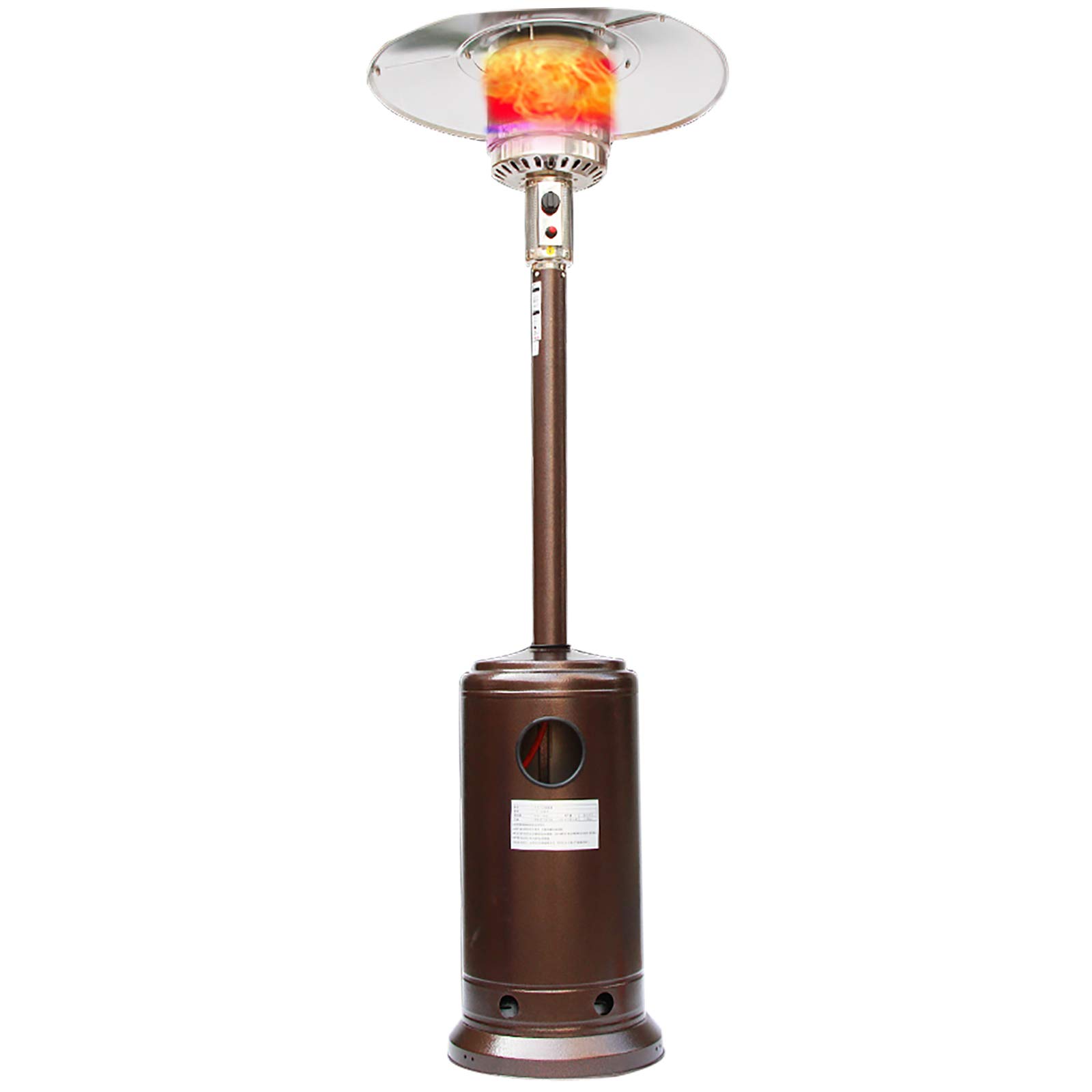 fungo riscaldante per esterno Riscaldatore Per Patio Esterno, Riscaldatore A Propano Commerciale Portatile 45000BTU, 88 Pollici Da Pavimento Con Ruota Per Matrimoni In Giardino, Feste