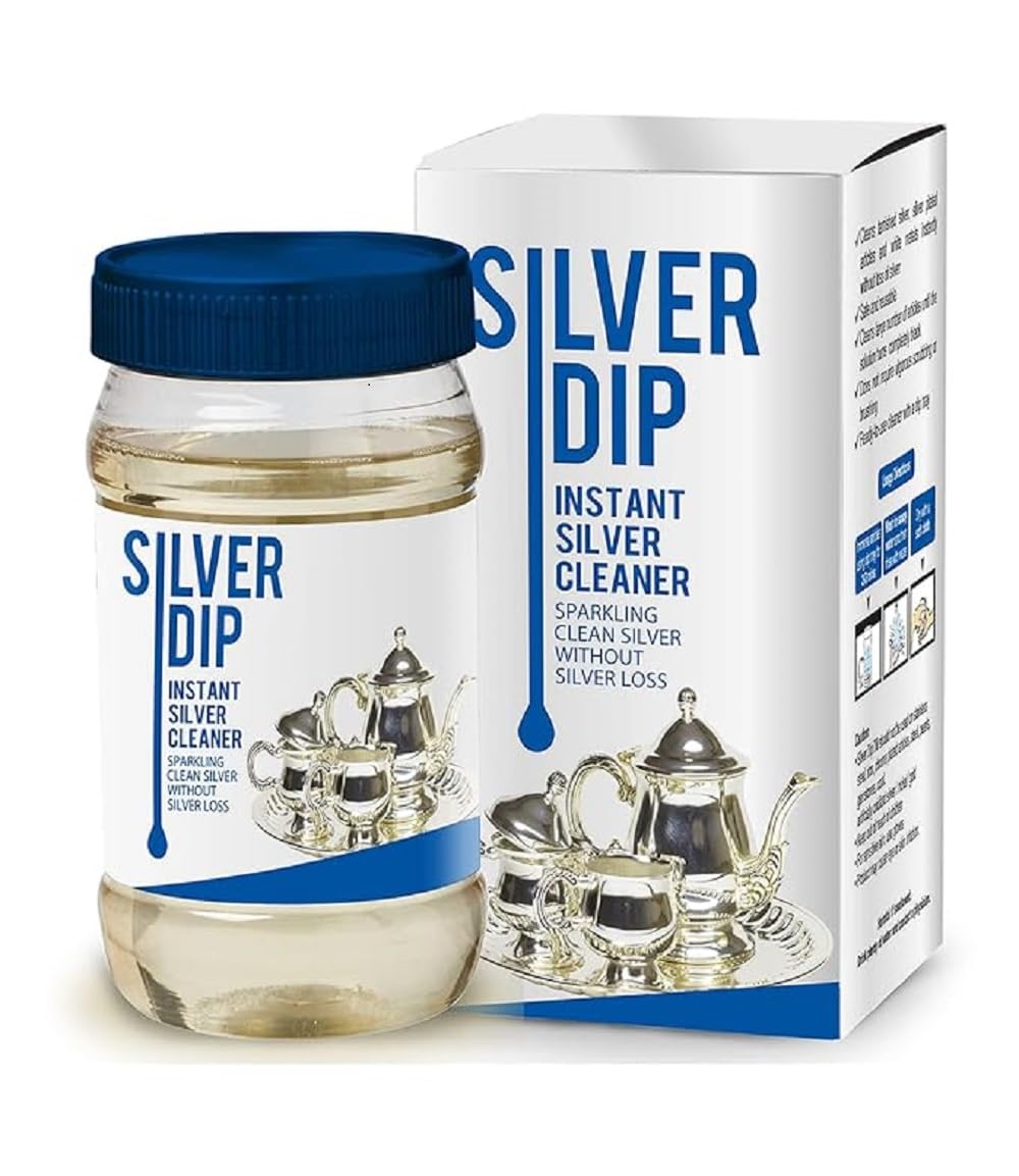 ROMJ Silver Dip Modicare Instant Silver Cleaner - 300ML Sparkling Clean Silver Without Silver Loss,(Silver Dip Modicare Cleaner) (1, Transparent) (B0DHKZBJD4) Amazon Price History, Amazon Price Tracker
