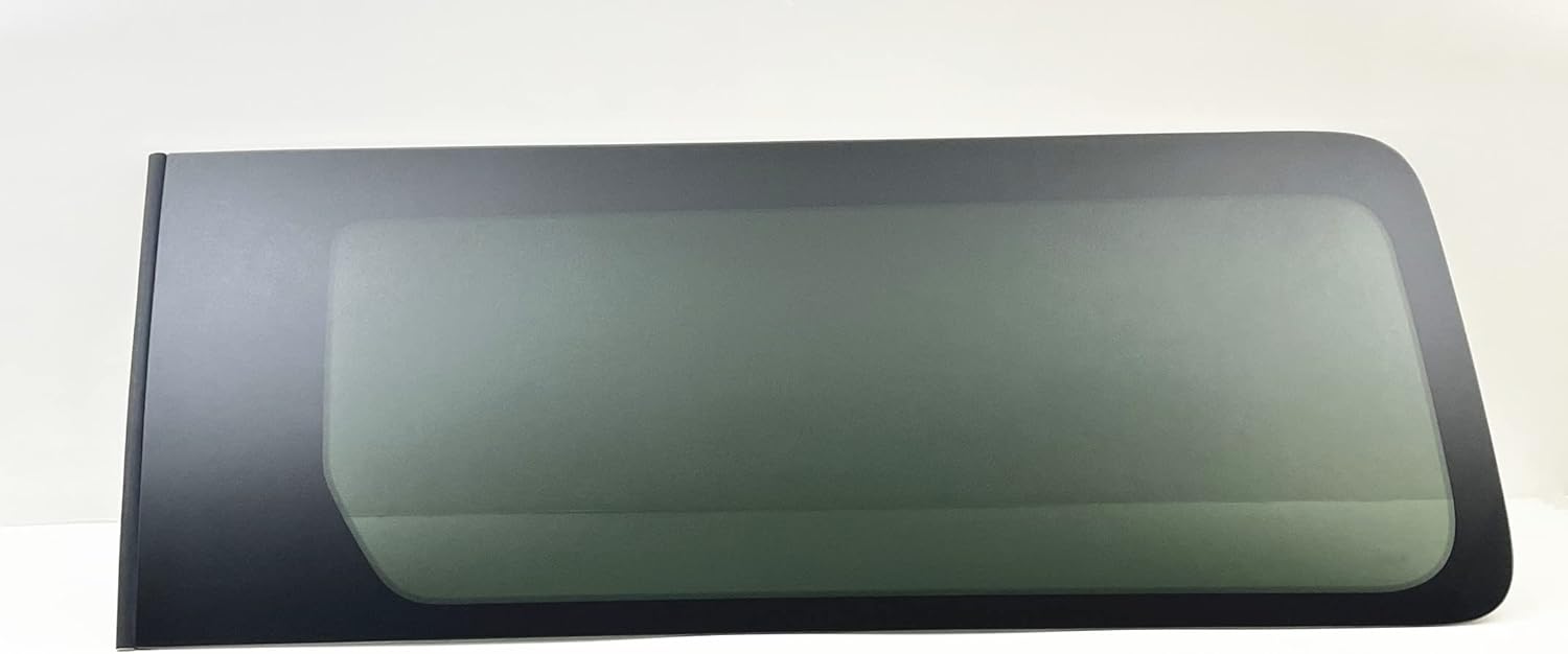 Stationary Passenger Right Side Sliding Cargo Door Window Door Glass Compatible with Ford Transit 83.2" Low-Roof Van 2015-2025 Models (Low-Roof Van Only)