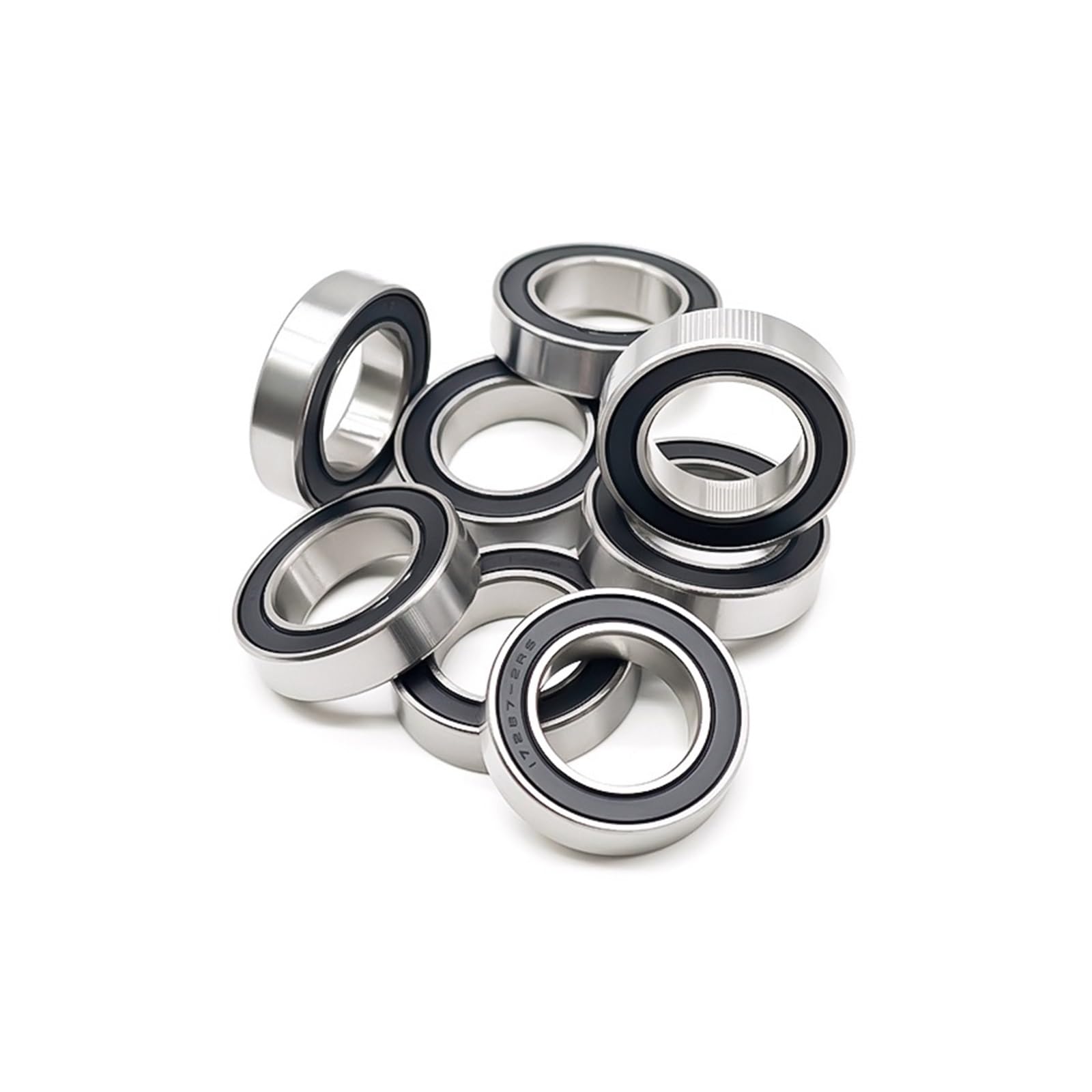 Lot de 10 roulements à billes MR17287-2RS MR17287 17287 17287RS 17 x 28 x 7 mm pour réparation de roulements à billes de pédalier