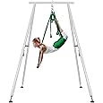 VEVOR Aerial Yoga Frame, 9.6 FT Height Yoga Swing Stand, Max 250kg/551lbs Steel Pipe Inversion Yoga Swing Stand Yoga Rig Yoga Sling Inversion Equipment for Indoor Outdoor Aerial Yoga