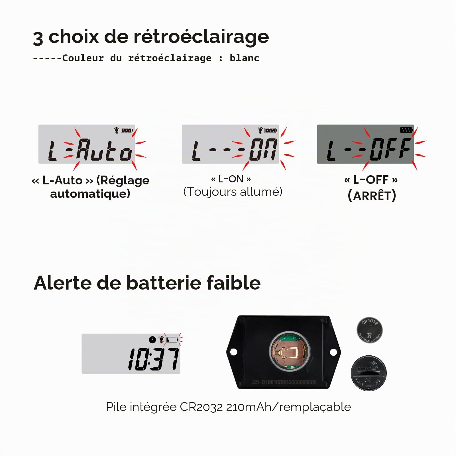 Compte Tour Compteur Heure Maintenance Meter avec Rétro-éclairage Utilisation Imperméable à l’eau pour Tondeuse à Gazon Moto hors-bord Moteur Générateur Souffleuse à Neige
