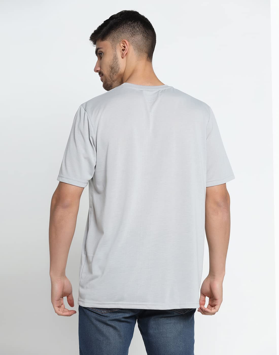 INKKR Camiseta de rayas para hombre, talla grande, corte recto