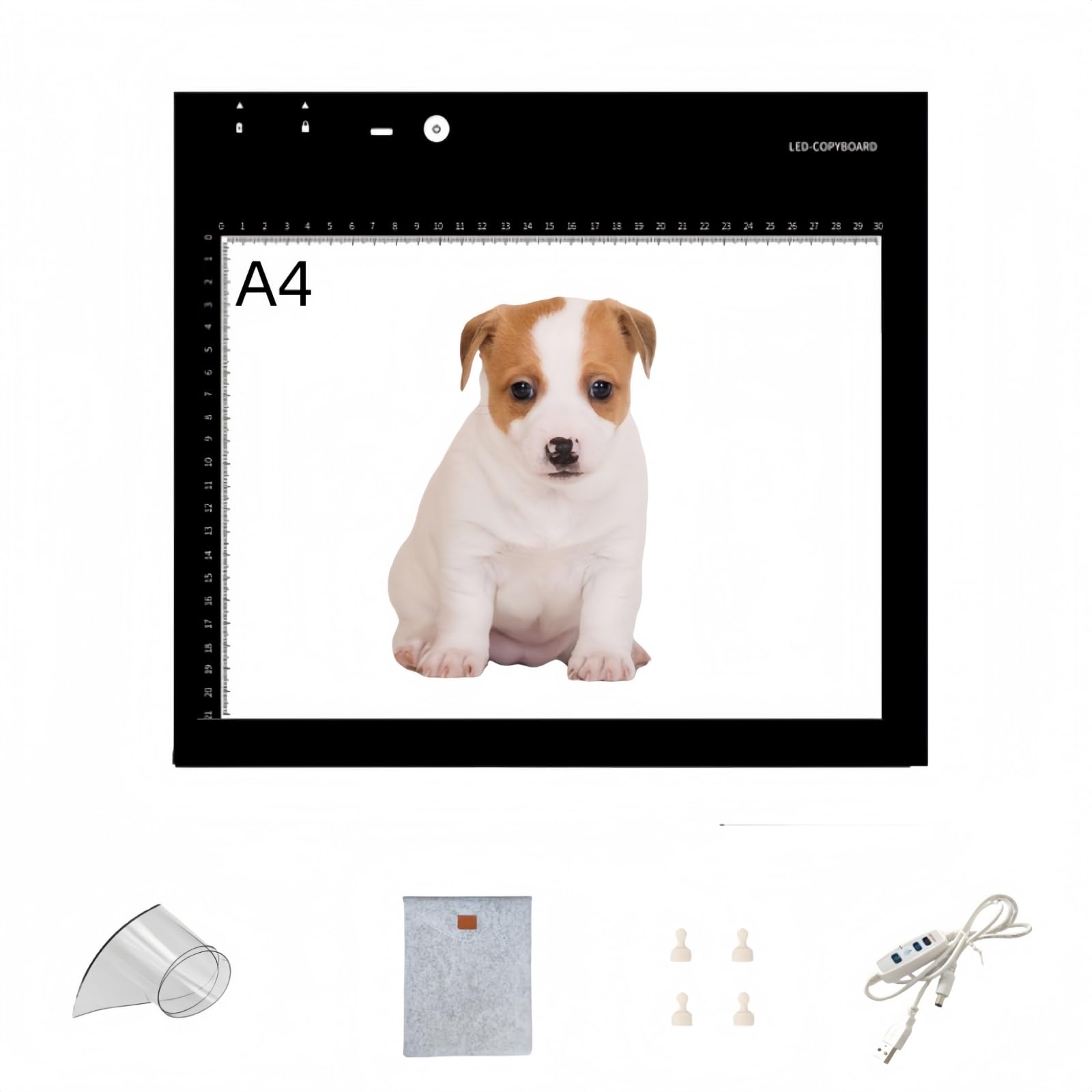 Tablette Traçage Led Rechargeable Pad Lumineux 3 Températures ≥6h Autonomie Sac + Tapis Offerts