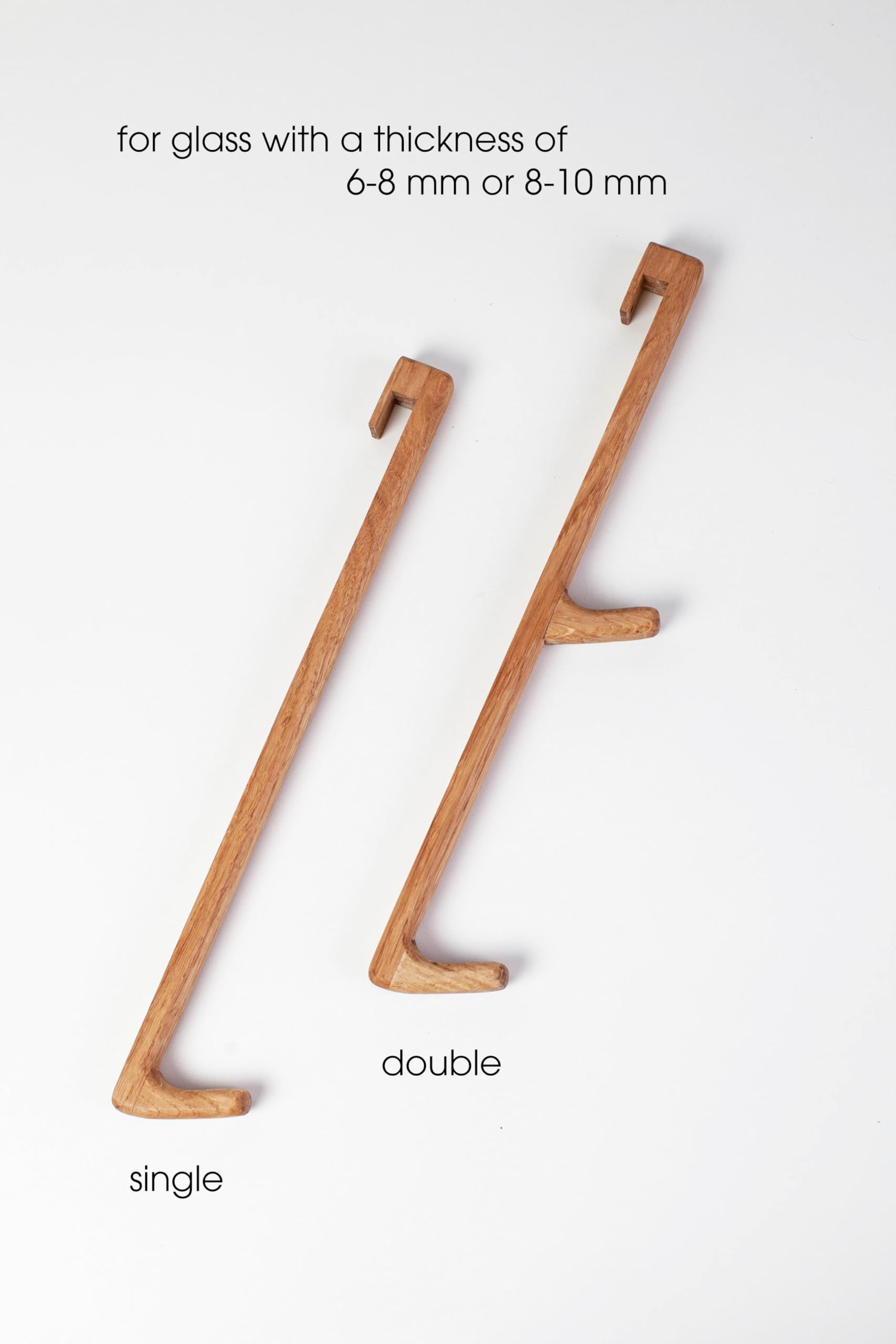 Ganci per towel in legno per porte da doccia, in oak coat hooks moderni, decorazioni per la casa, decorazione della casa, N22 Germany (gancio singolo, 10-12,5 mm)