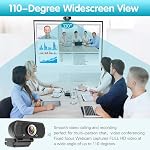 ZIQIAN 1080P Webcam,Live Streaming Web Camera with Stereo Microphone, Desktop or Laptop USB Webcam with 110 Degree View Angle, HD N5 Webcam for Video Calling, Conferencing, Streaming, Gaming