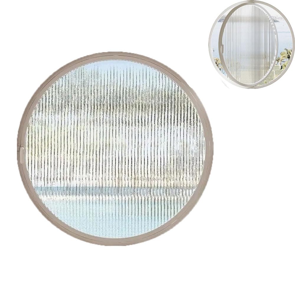 Rotating Porthole Window With Tempered Glass 40 50 60 70 80 90 100cm,360° Round Rotating Glass Windows,Rotatable Ventilation Windows,Suitable for Home,Cafes,Restaurants,Offices 100cm-WhiteVertical