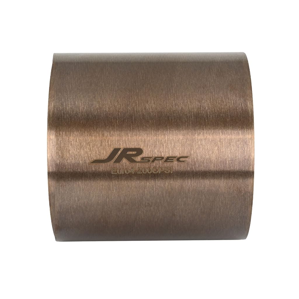 Fmic.eu Performance JRspec Insert de catalyseur universel Sport pour moteurs essence Gasoline Système d’échappement High Flow Longueur 100 mm Diamètre 100 mm 200 CPSI Euro 4
