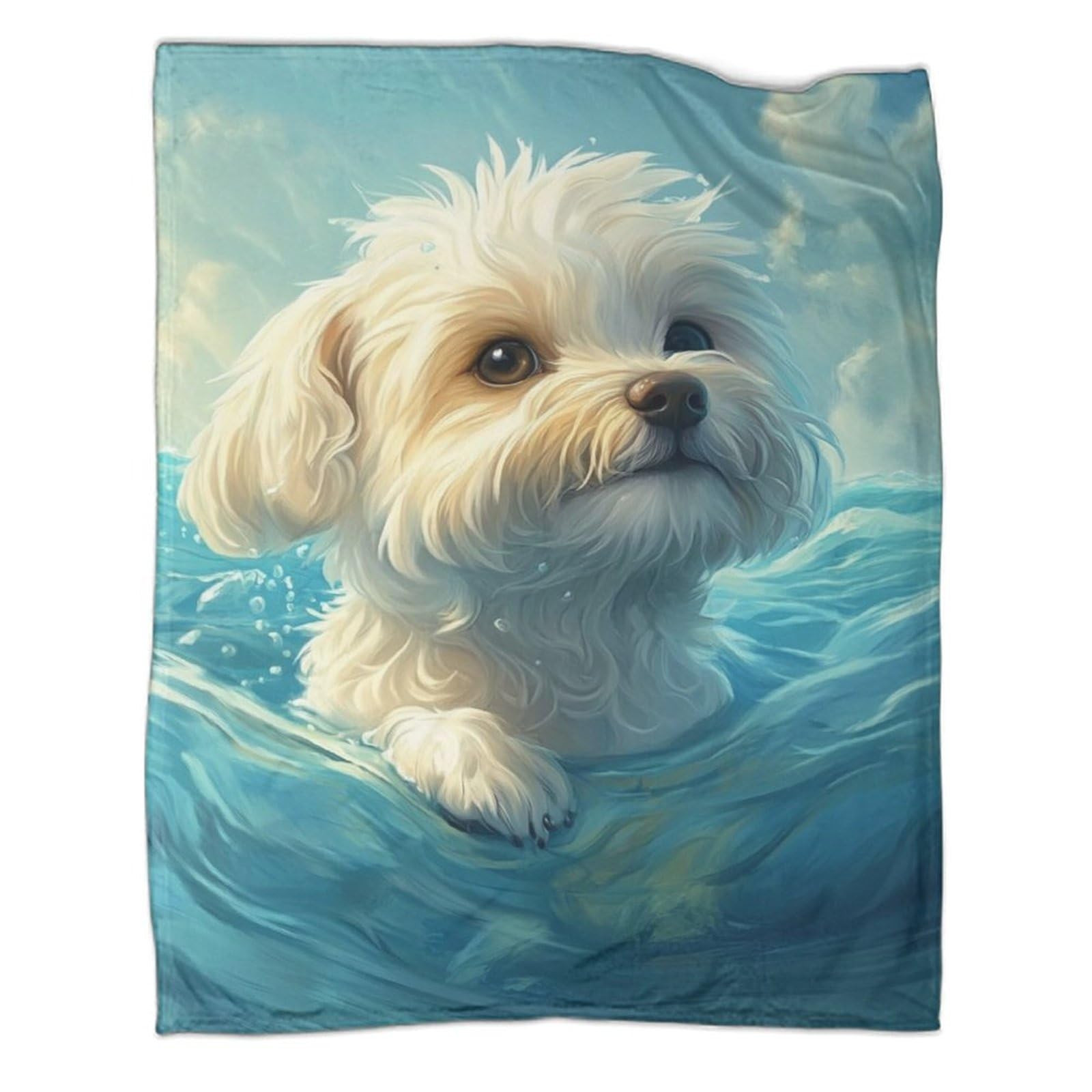 Couverture pour chien maltais douce pour des moments cocooning
