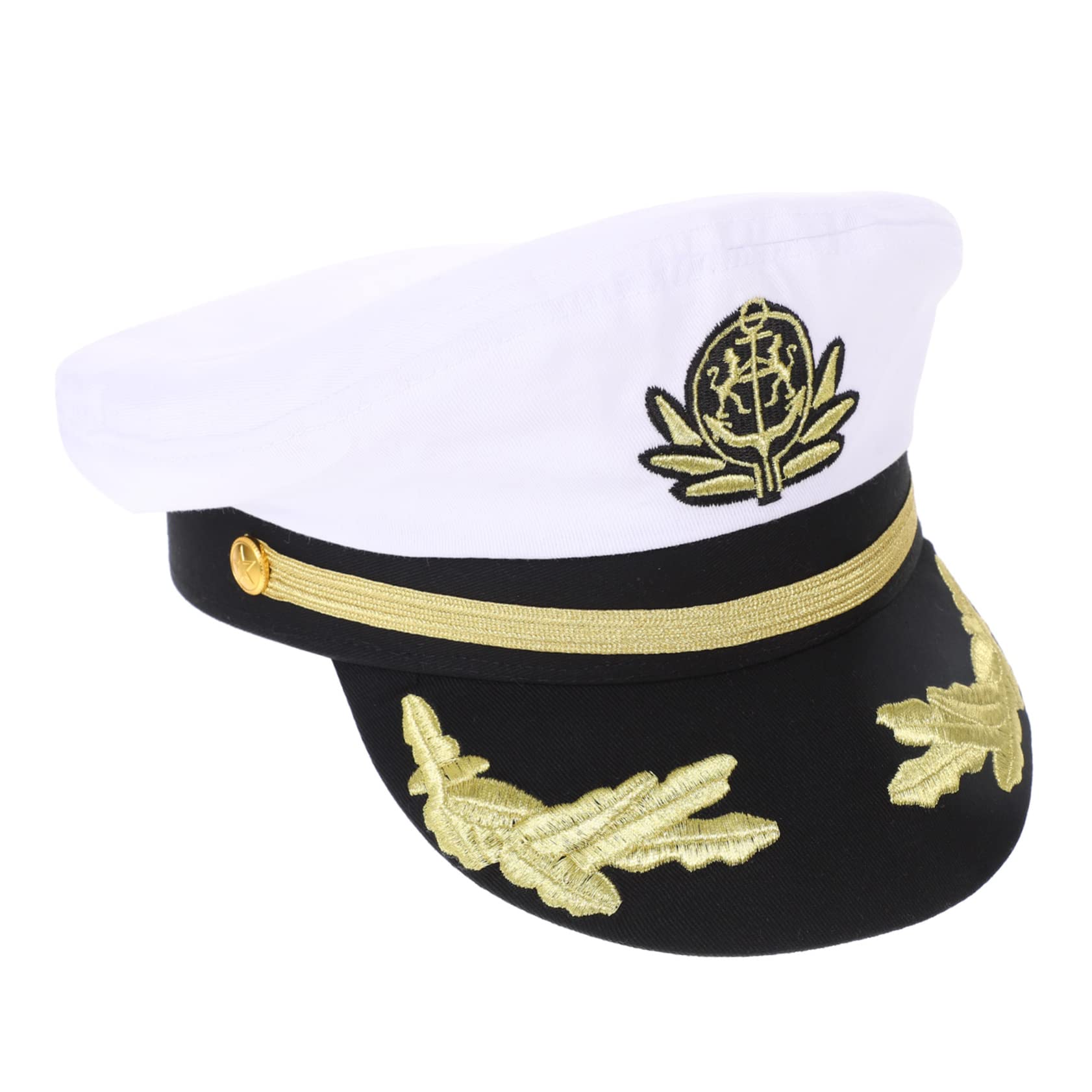 BESPORTBLE Captain Hat Sailor Hat for Men and Women Curved Brim for Costume Parties Travel and Outdoor Activities All Ages Suitable