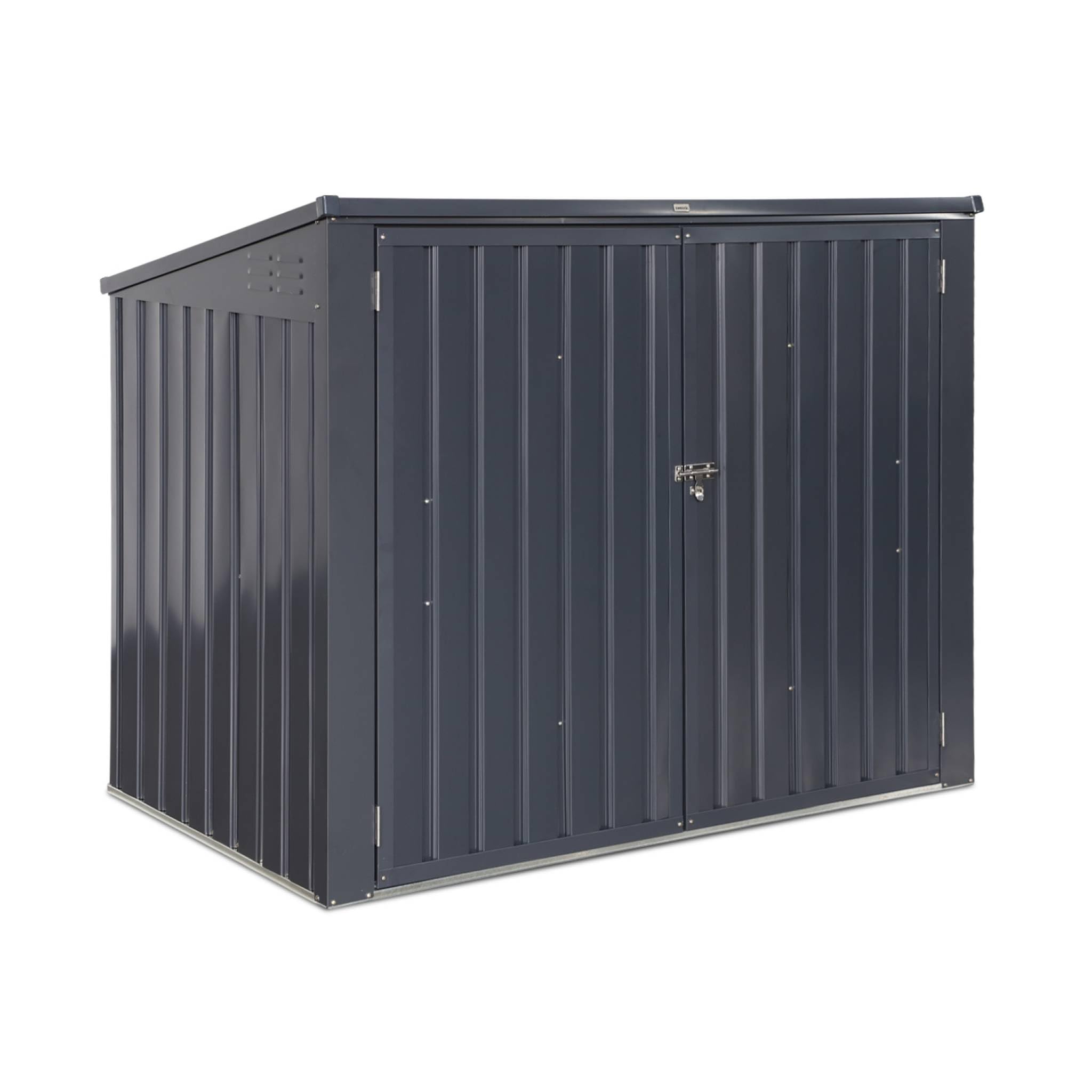 sweeek - Cache Poubelle Double Couleur Gris Anthracite. 1.75m²