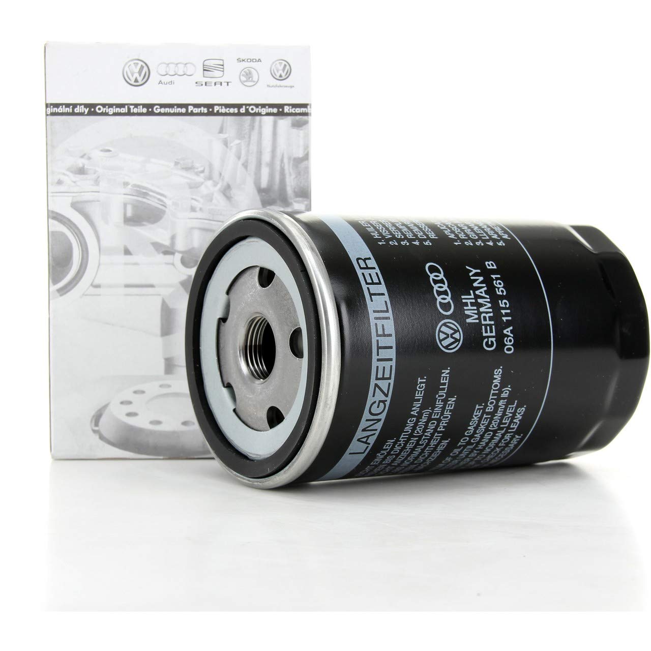 Duo Aceite Motor Original Volkswagen LongLife3 0W30 5 lts 504 507 + Filtro aceite motores 1.6/1.8T/2.0FSI 06A115561B