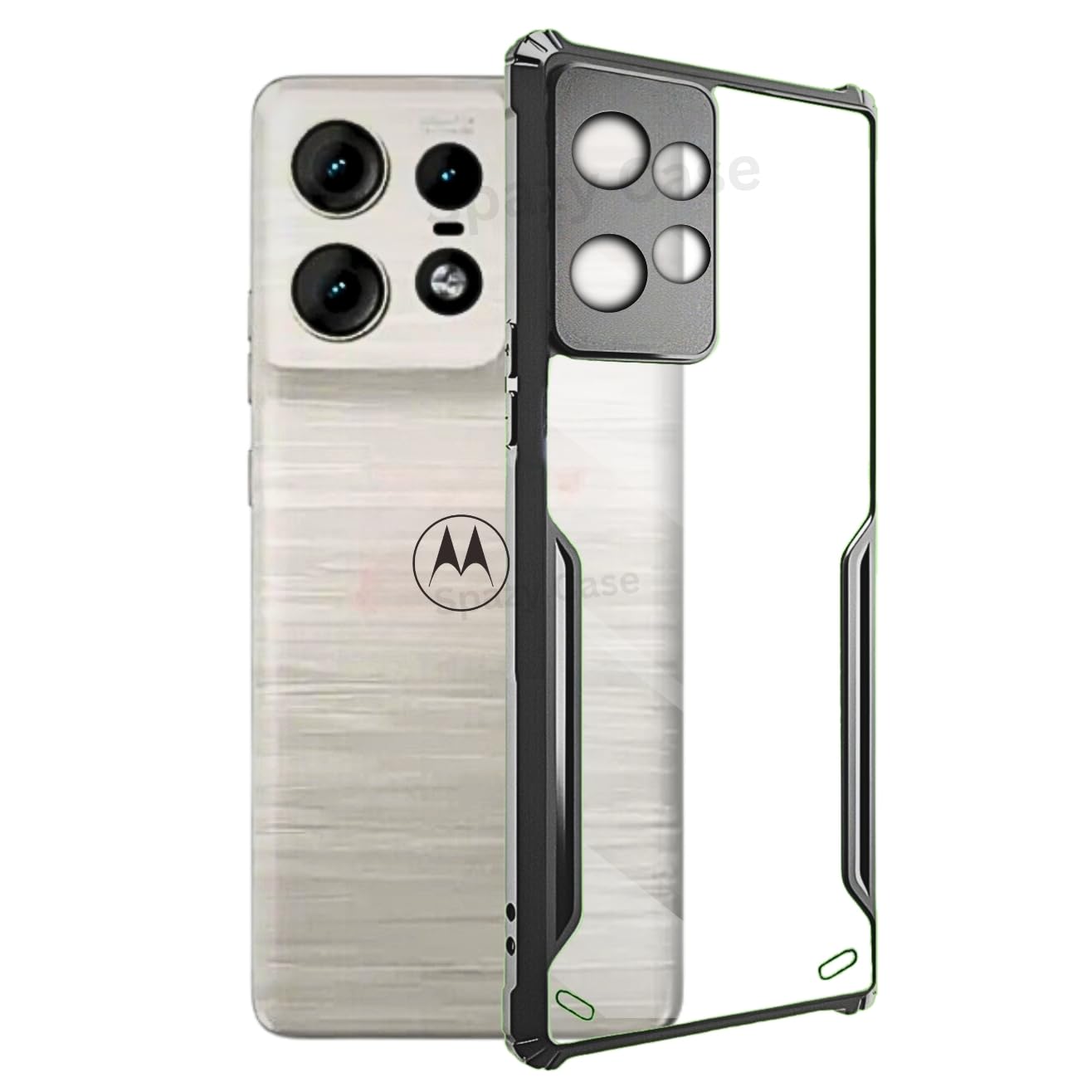 Spazy Case® Moto Edge 50 Neo Back Cover | Transparent Crystal Clear Hard PC Back Case with TPU Bumper, Drop Protection Case Cover for Moto Edge 50 Neo (B0CZ3Q4572) Amazon Price History, Amazon Price Tracker