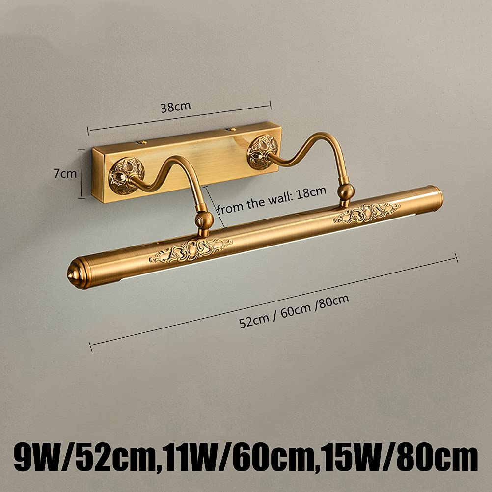 LUNA - 80 CM ( GOUD ) Badkamerspiegel met verlichting