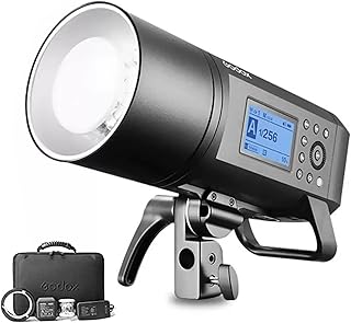 Godox AD400 Pro AD400Pro Outdoor Flash Strobe, Portable 400W 2.4G TTL 1/8000 HSS Monolight, 0.01-1s Recycle, 30W LED Modeling Lamp with Rechargeable Battery and Bowens Mount