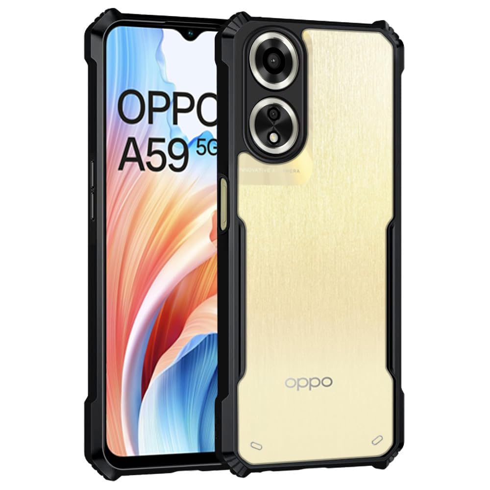 Amazon Brand- Solimo Basic Case for Oppo A59 5G (Thermoplastic Polyurethane_Black) (B0CRKNTYCG) Amazon Price History, Amazon Price Tracker