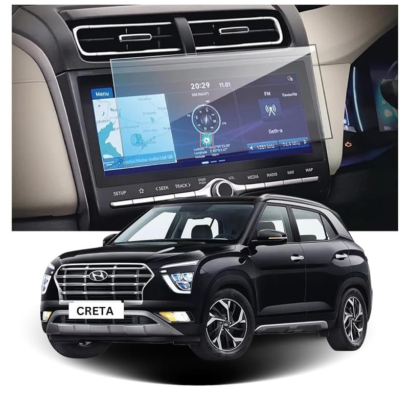 Image of Hyundai Creta (10.25 Inch) Touchscreen Protector Guard - (Not a Tempered Glass)