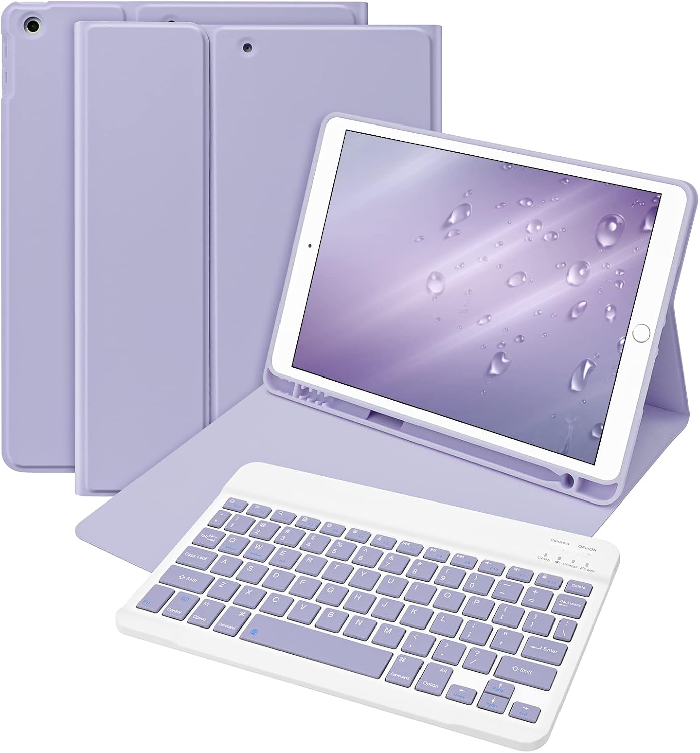 Bettdow for iPad 9th Generation 2021 Keyboard Case, Detachable Wireless Keyboard, Case with