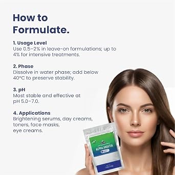 Alpha Arbutin Powder (30 g / 1.06 oz) - Cosmetic Grade for DIY Serums Creams and Skin Care Formulations