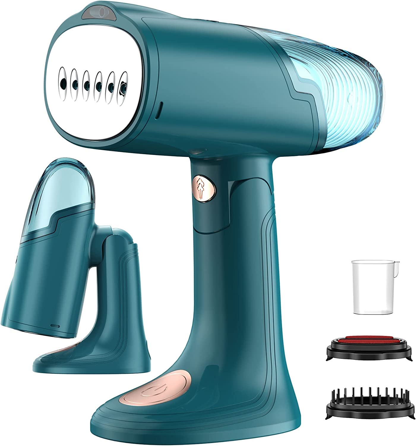 ALMEKAQUZ Steamer for Clothes, Foldable Handheld Clothing Clothes Steamer, Travel Steamer with Fast Heat-up in 25s and Auto Shut Off, Portable Mini Fabric Steam Iron for Home (Y-142 Steam Irons -1)