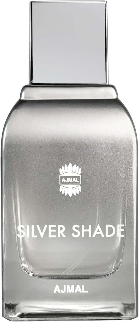 Ajmal Silver Shade Perfume for Men | 100ml Eau De Parfum for Man | Perfume for Man with Citrus, Fruity & Floral Notes | Woody Fragrance with Musk, Sandalwood & Cedarwood | Versatile Cologne for Men