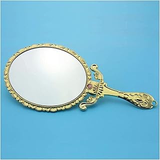 Tabletop Mirror Small Mirror Retro Makeup Mirror Retro Pattern Hand- Held Mirror Mirror Portable Vanity Mirror Hand- Held Large Mirror Cosmetic Mirror Home Vanity Mirror