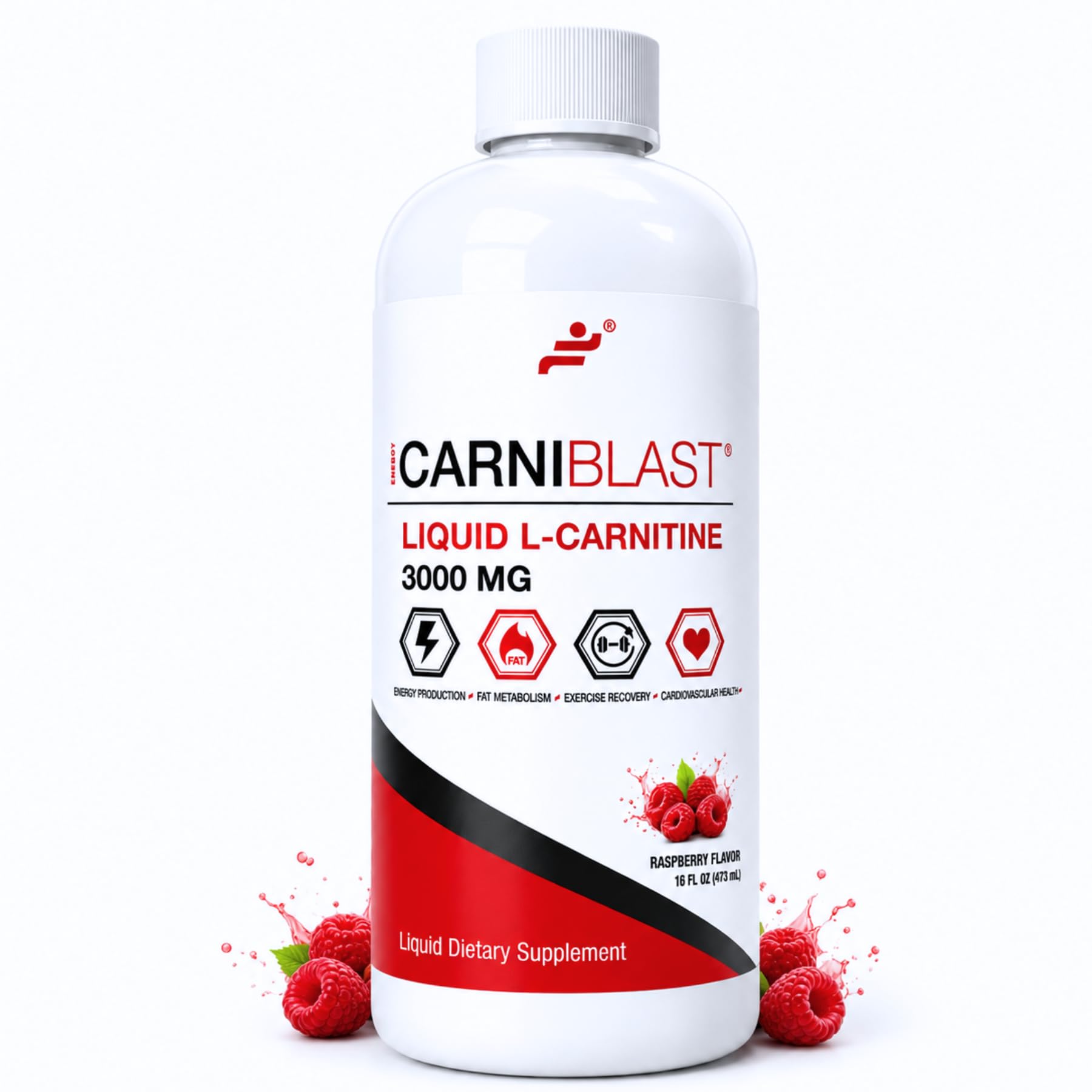 Amazon.com: Bricker Labs CARNIBLAST Liquid L-Carnitine 3000mg, Premium L  Carnitine Carnipure, Energy Nutrition, Energy Supplement and Energy  Booster, Raspberry, 16 fl oz : Health & Household