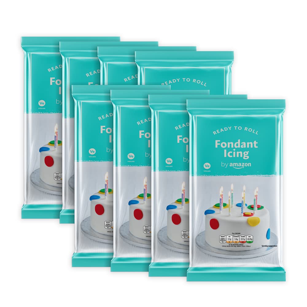 Ready To Roll Fondant Icing, Vegan, 8 Packs of 500g