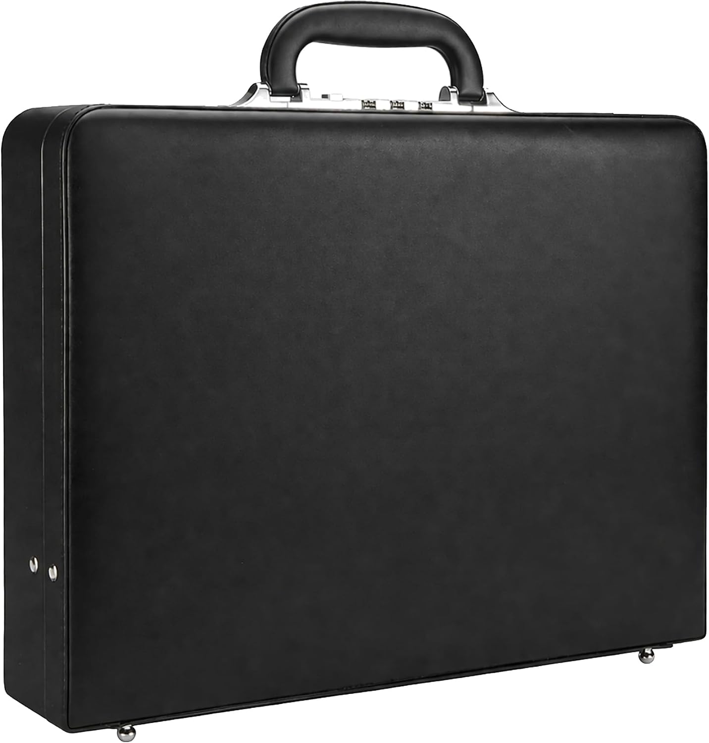 Briefcases for Men, Professional Leather Briefcase with Lock, Hard Shell Business Brief Case, Attache Case for 15.6" Laptop, Mens Hard Briefcase for Work Office Travel