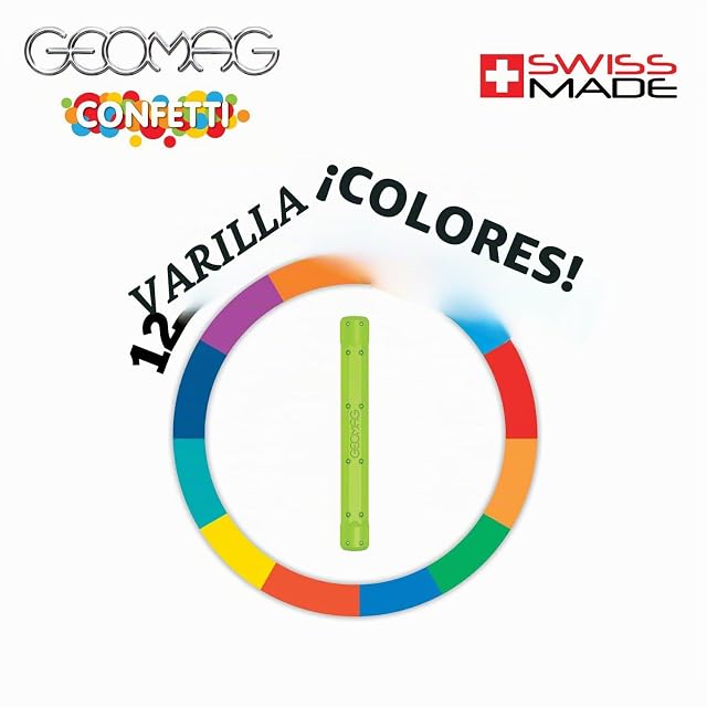 Foto 5 de 7 de Geomag - Classic Confetti 88 Piezas - Juego de Construcción Magnético para Niños a Partir de 3 Años