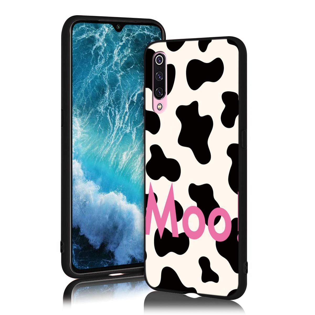 Yoedge 2 Custodie Per Xiaomi Redmi Note 10S, Silicone Morbido Opaco Con Disegno Drago, Cover TPU Antiurto Sottile Per Redmi Note 10 4G - Nero E Bianca - 3